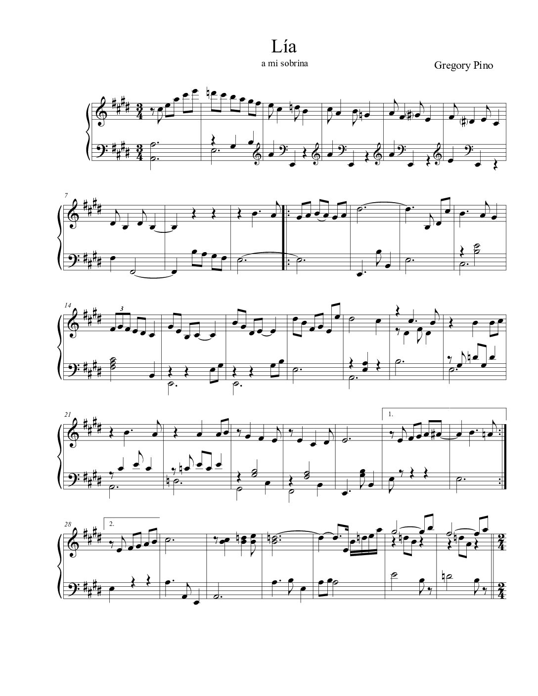 Lía, piano