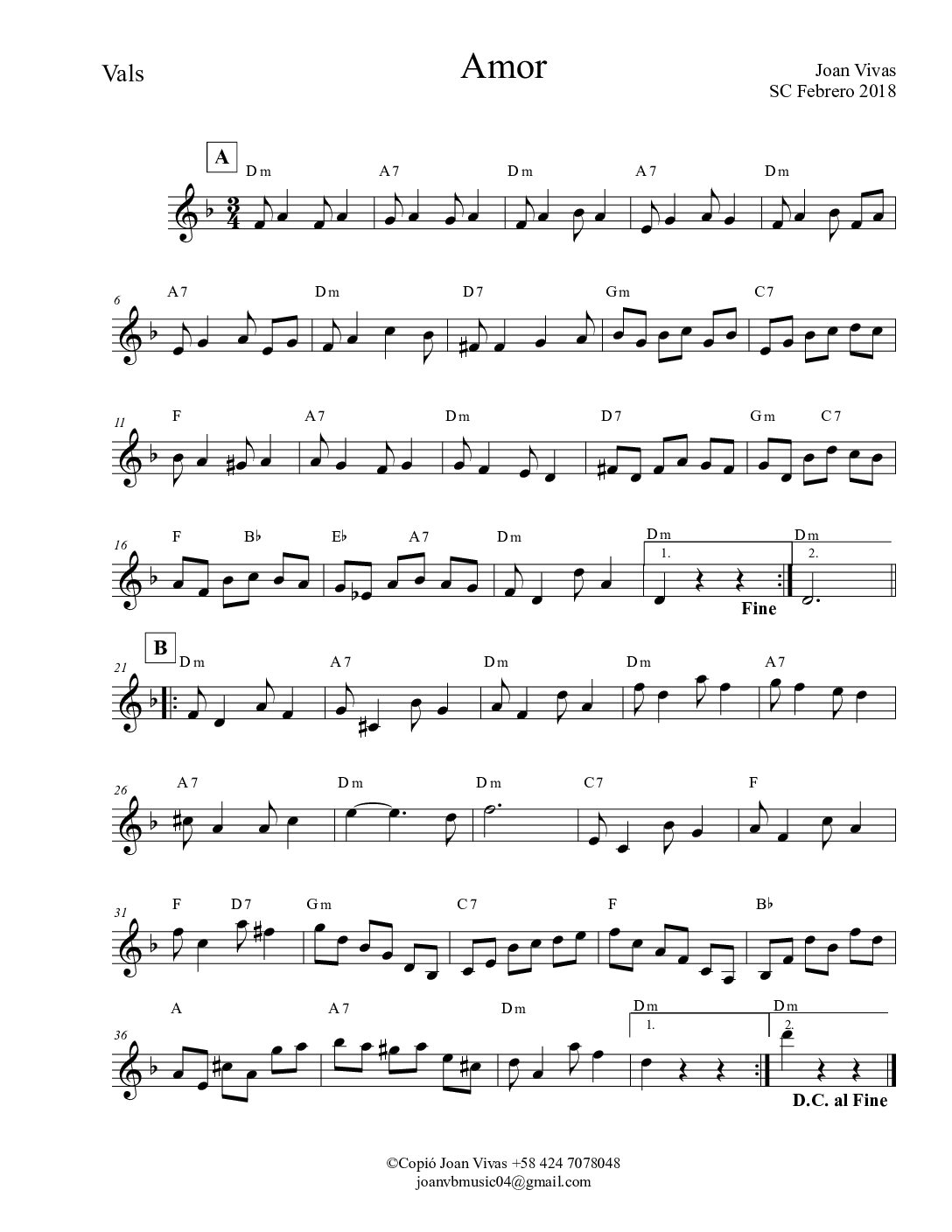 Amor - Joan Vivas