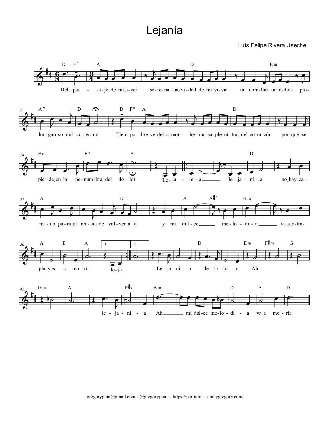 Lejanía - Luis F. Ramón y Rivera