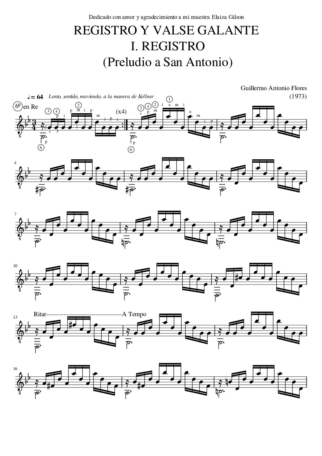 Registro - Guillermo A. Flores