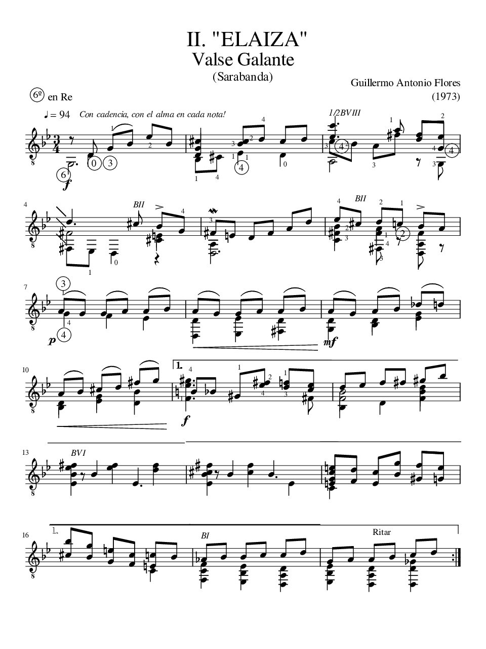Elaiza - Guillermo Antonio Flores